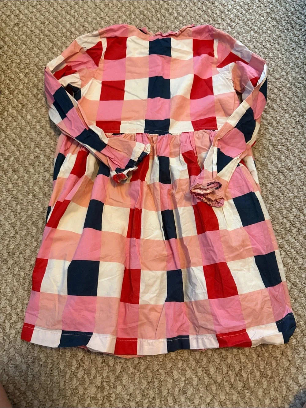 Pink Chicken Plaid Dress